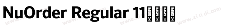 NuOrder Regular 11字体转换